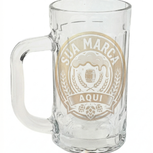 Caneca de Chopp Personalizada 325ml em Vidro – Perfeita para Brindes e Festas