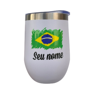 Copo Térmico Inox 304 350ml com Tampa – Mantém Bebida Quente ou Fria por Horas